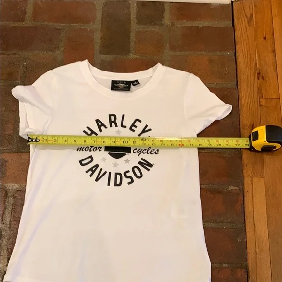 Harley-Davidson White Women's T-Shirt - Picture 8 of 9